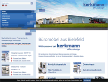 Tablet Screenshot of kerkmann-bueromoebel.de